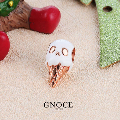 GNOCE Red Apple Charms 925 Sterling Silver Charm Christmas Skull Bead Charms Fit All Bracelets for Women Girls Apparel & Accessories > Jewelry > Bracelets GNOCE   