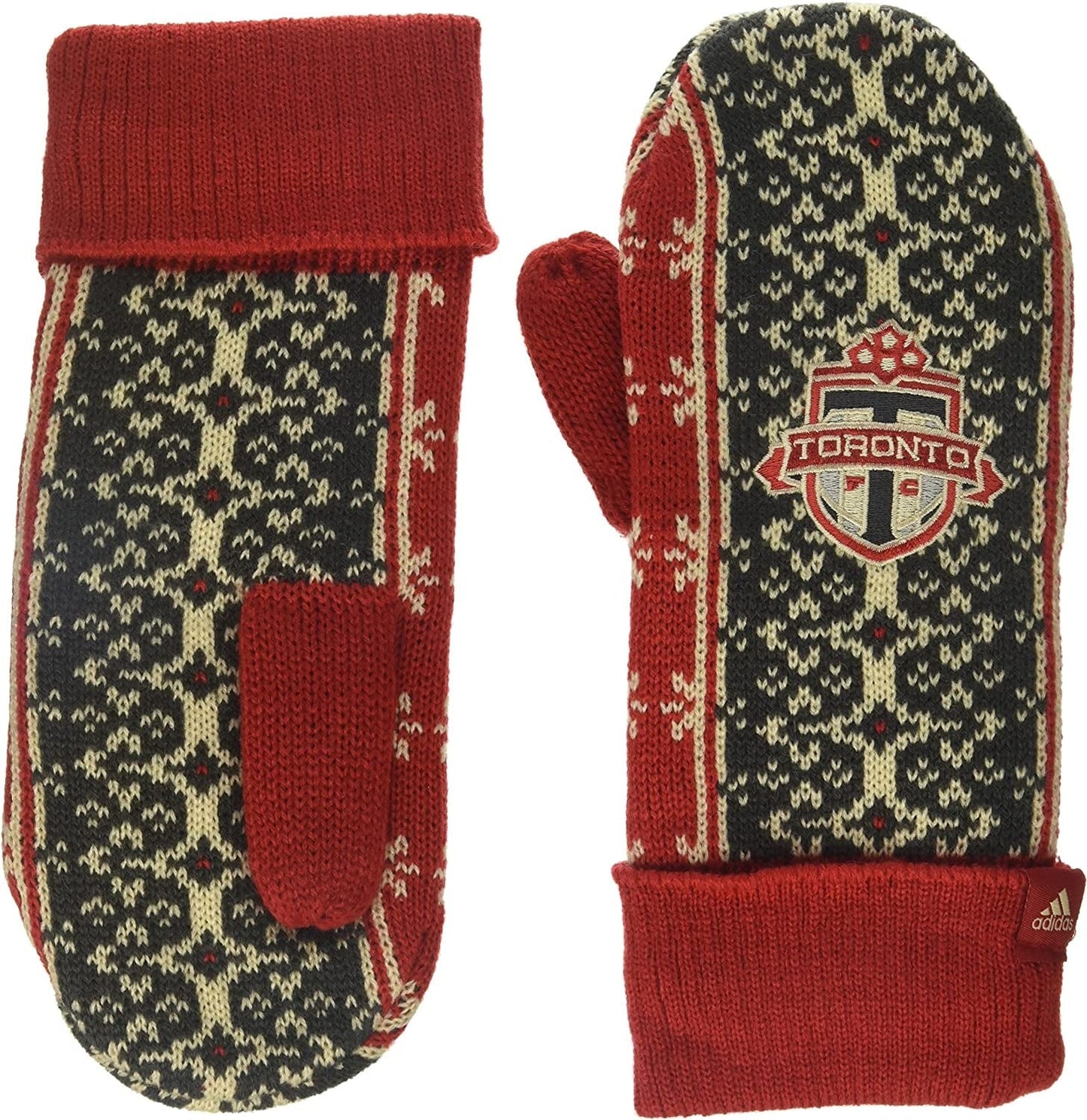 Adidas Fair Isle Mitten Apparel & Accessories > Clothing Accessories > Gloves & Mittens adidas Red/Grey One Size 