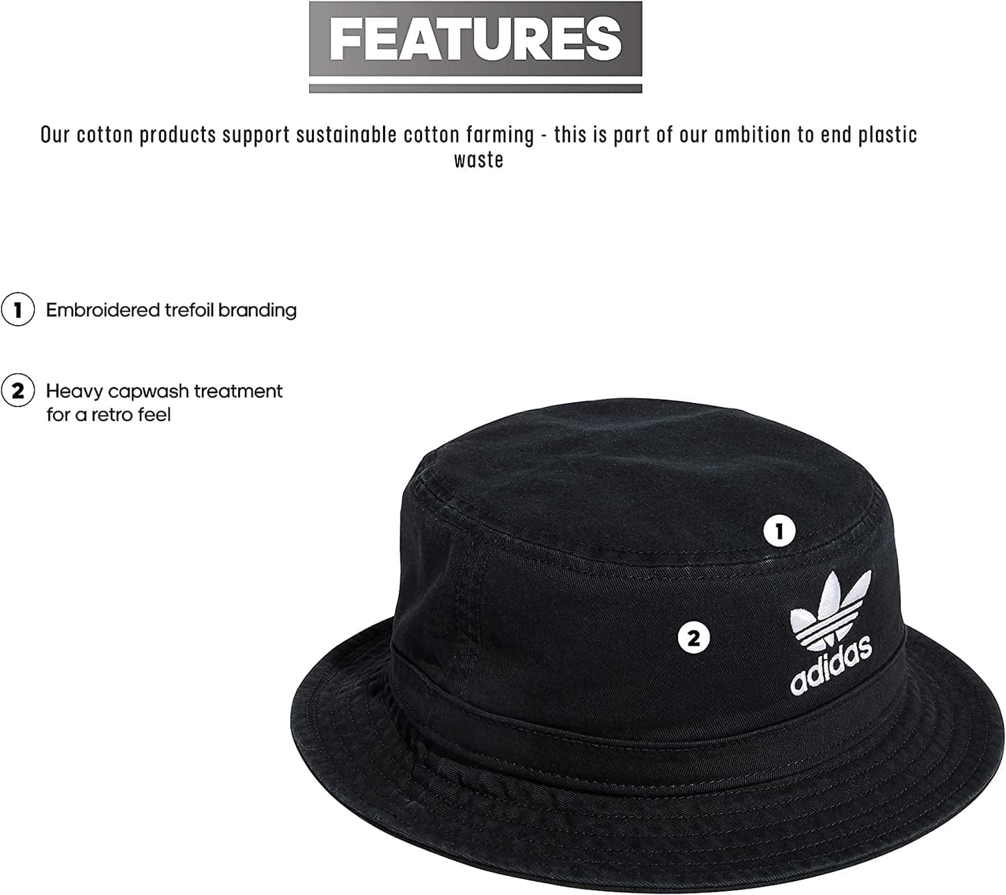 Adidas Originals Originals Washed Bucket Apparel & Accessories > Clothing Accessories > Hats adidas Originals   