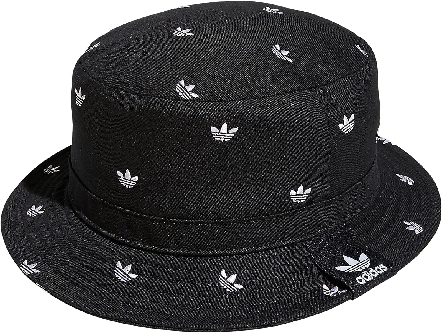 Adidas Originals Unisex-Adult Womens Mens Washed Bucket Hat Apparel & Accessories > Clothing Accessories > Hats adidas Originals Black/White/Aop One Size 