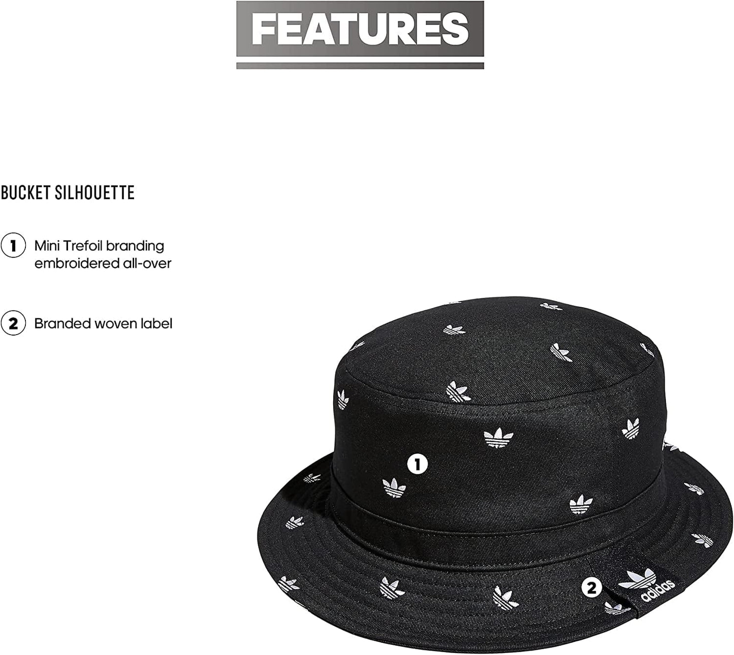 Adidas Originals Unisex-Adult Womens Mens Washed Bucket Hat Apparel & Accessories > Clothing Accessories > Hats adidas Originals   