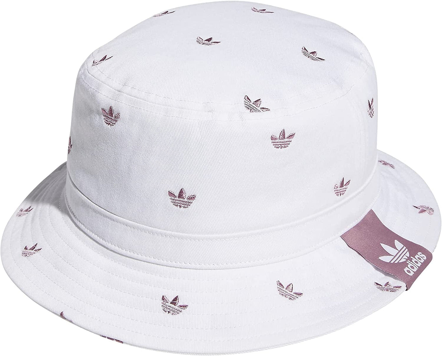Adidas Originals Unisex-Adult Womens Mens Washed Bucket Hat Apparel & Accessories > Clothing Accessories > Hats adidas Originals White/Magic Mauve Purple One Size 