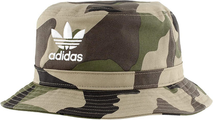 Adidas Originals Washed Bucket Hat, AOP Camo Olive Cargo/White, One Size Apparel & Accessories > Clothing Accessories > Hats adidas Originals   