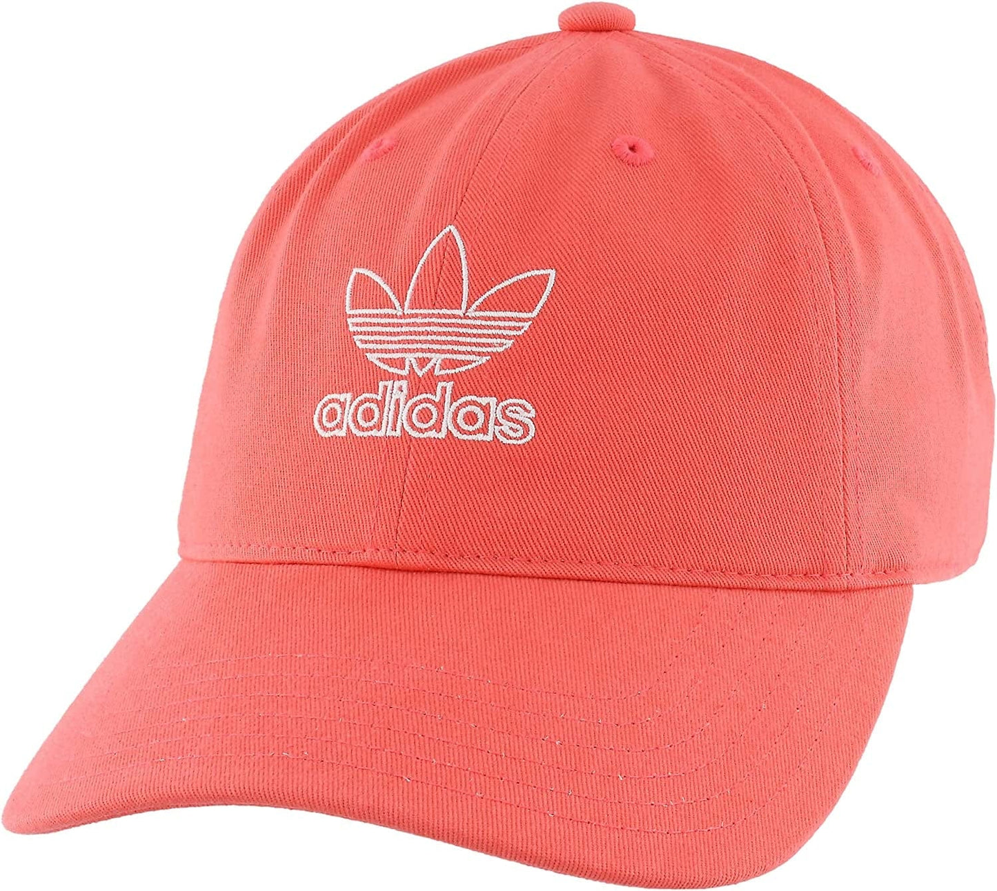 Adidas Originals Women'S Outline Logo Relaxed Fit Cap Apparel & Accessories > Clothing Accessories > Hats adidas Semi Flash Red One Size 