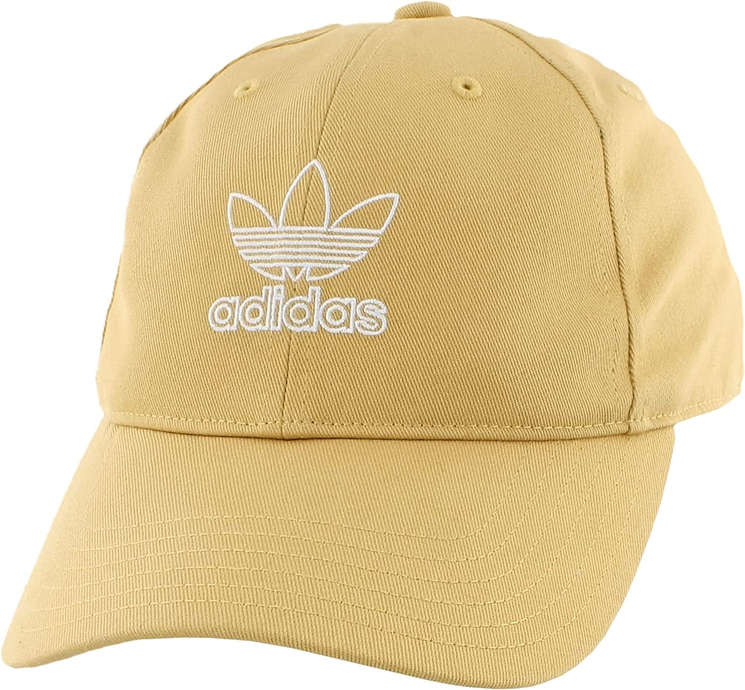 Adidas Originals Women'S Outline Logo Relaxed Fit Cap Apparel & Accessories > Clothing Accessories > Hats adidas Raw Sand Brown/White One Size 