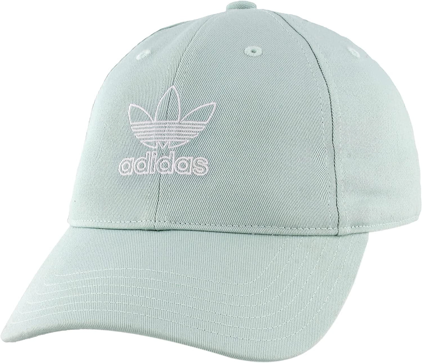 Adidas Originals Women'S Outline Logo Relaxed Fit Cap Apparel & Accessories > Clothing Accessories > Hats adidas Ash Green/White One Size 