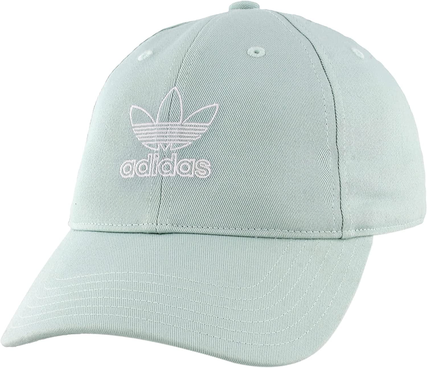Adidas Originals Women'S Outline Logo Relaxed Fit Cap Apparel & Accessories > Clothing Accessories > Hats adidas Ash Green/White One Size 