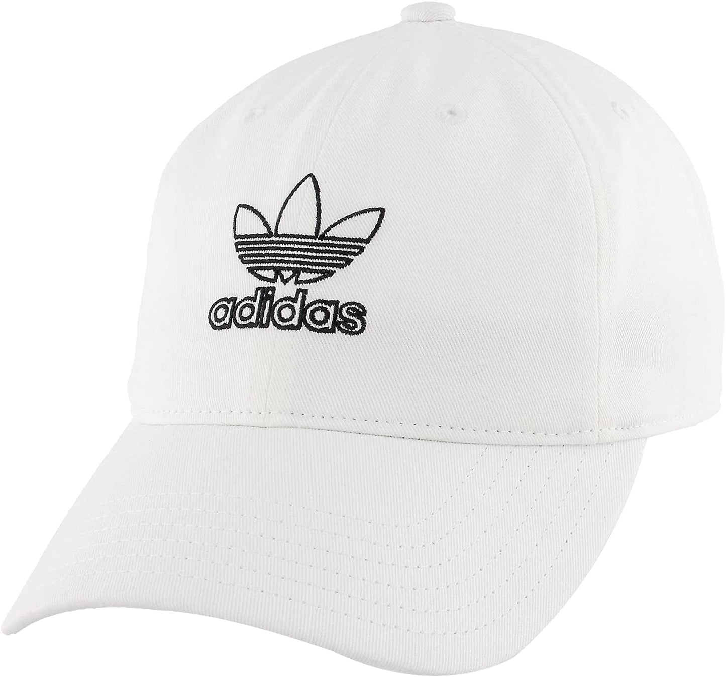 Adidas Originals Women'S Outline Logo Relaxed Fit Cap Apparel & Accessories > Clothing Accessories > Hats adidas White/Black One Size 