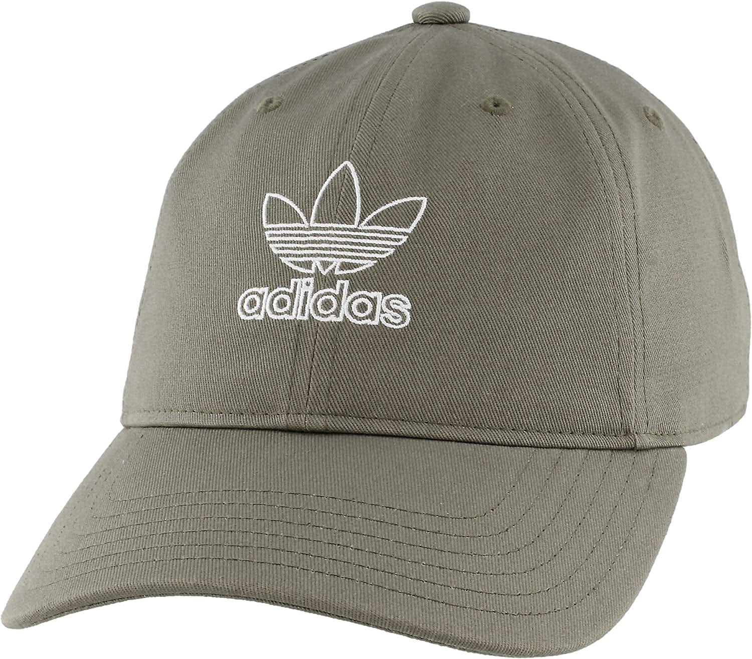 Adidas Originals Women'S Outline Logo Relaxed Fit Cap Apparel & Accessories > Clothing Accessories > Hats adidas Legacy Green/White One Size 