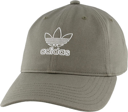 Adidas Originals Women'S Outline Logo Relaxed Fit Cap Apparel & Accessories > Clothing Accessories > Hats adidas Legacy Green/White One Size 