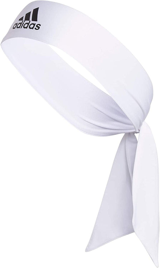 Adidas Unisex-Adult Alphaskin Tie Headband Apparel & Accessories > Clothing Accessories > Bandanas & Headties adidas White/Black One Size 