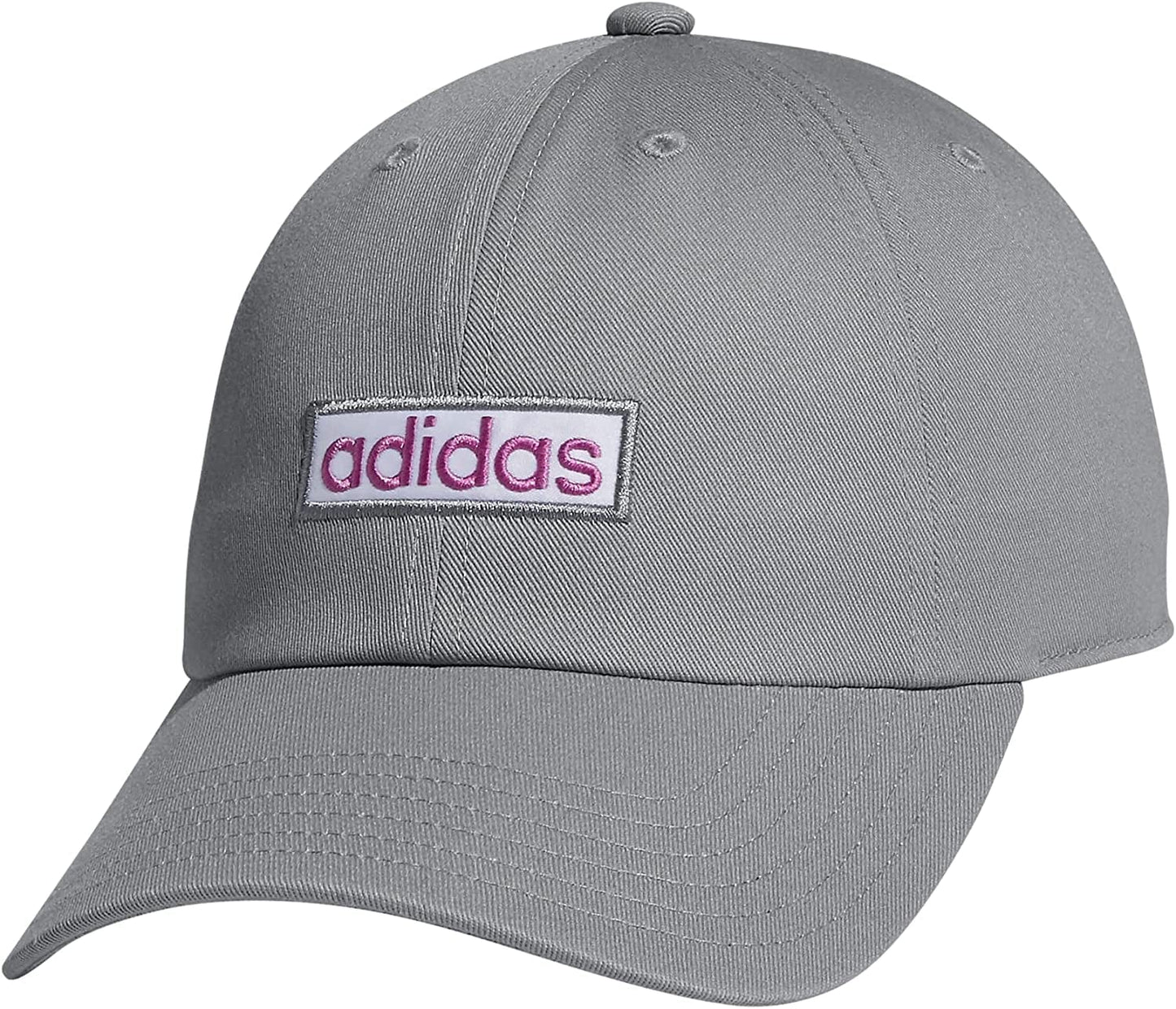 Adidas Women'S Contender Relaxed Adjustable Cap Apparel & Accessories > Clothing Accessories > Hats adidas Light Onix Grey/White/Pulse Lilac Purple One Size 