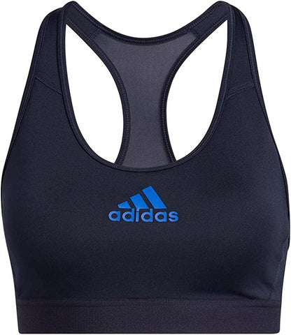 Adidas Women’S Don'T Rest Alphaskin Padded Bra Lengend Ink/Bold Blue / Small