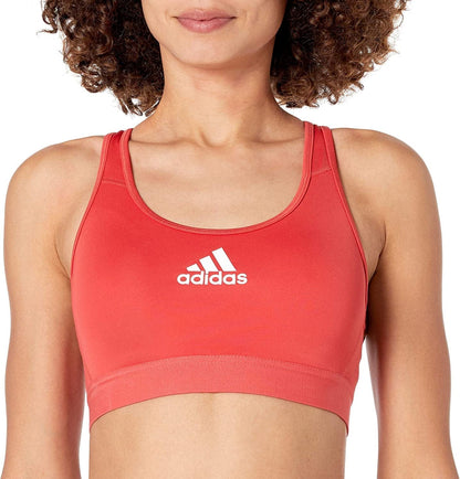 Adidas Women’S Don'T Rest Alphaskin Padded Bra Glory Red / Small