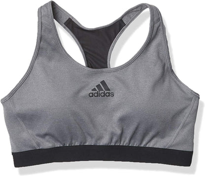 Adidas Women’S Don'T Rest Alphaskin Padded Bra Dark Grey Heather-black / 2X