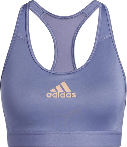 Adidas Women’S Don'T Rest Alphaskin Padded Bra Orbit Violet / Black / X-Small