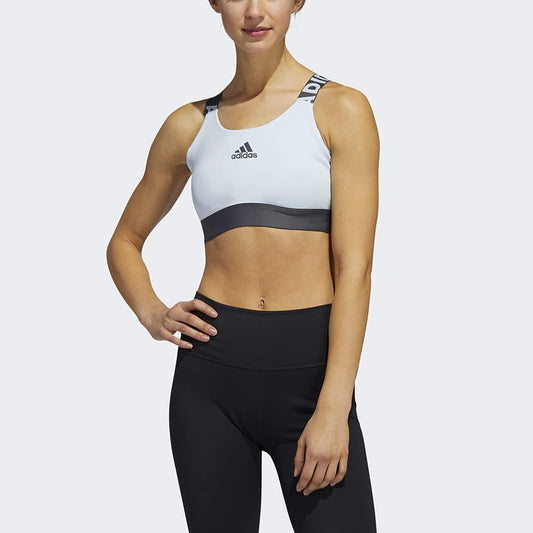 Adidas Women'S Don'T Rest Branded Bra Sky Tint / XX-Small