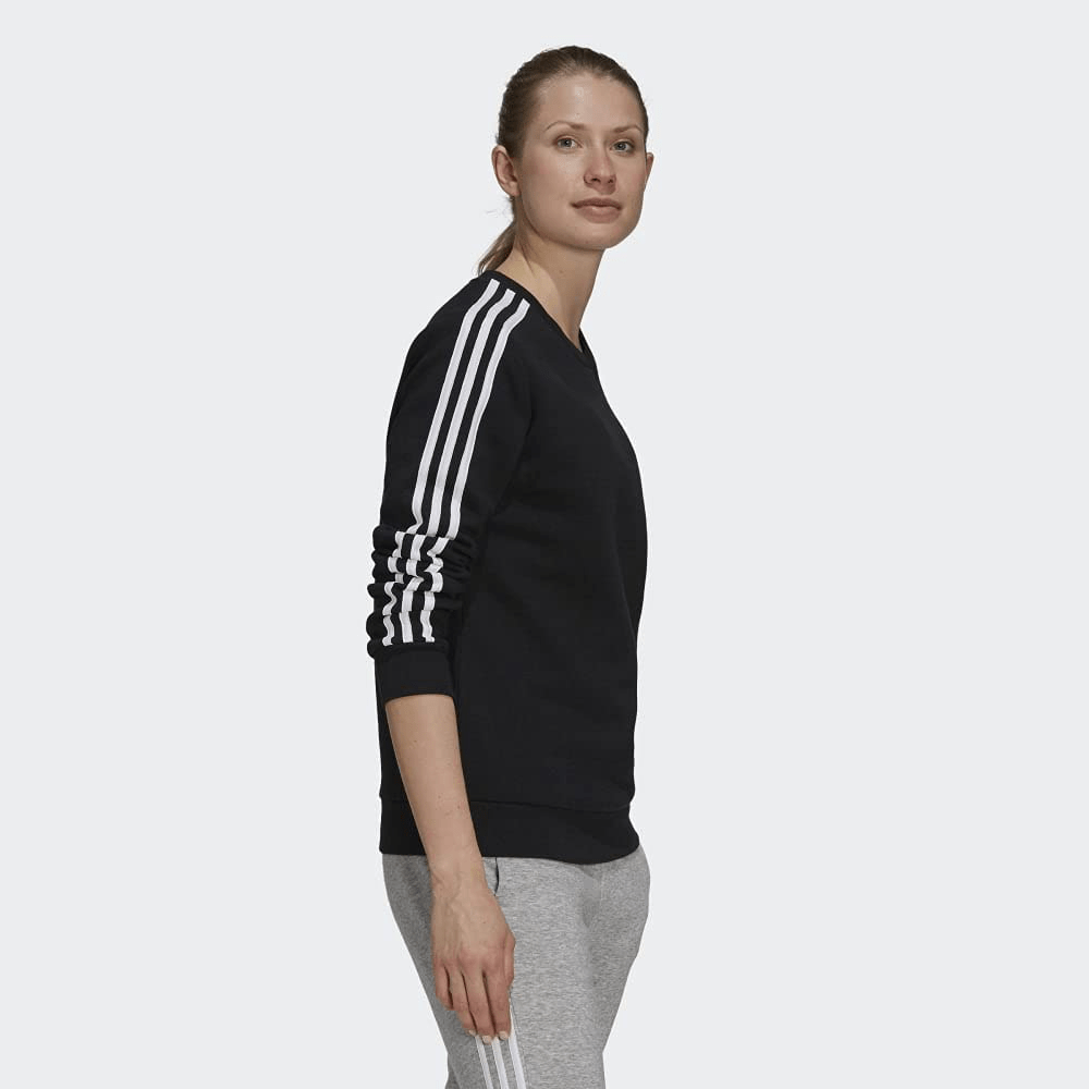 Adidas Women'S Essentials 3-Stripes Fleece Sweatshirt Apparel & Accessories > Clothing > Activewear Kylie Max   