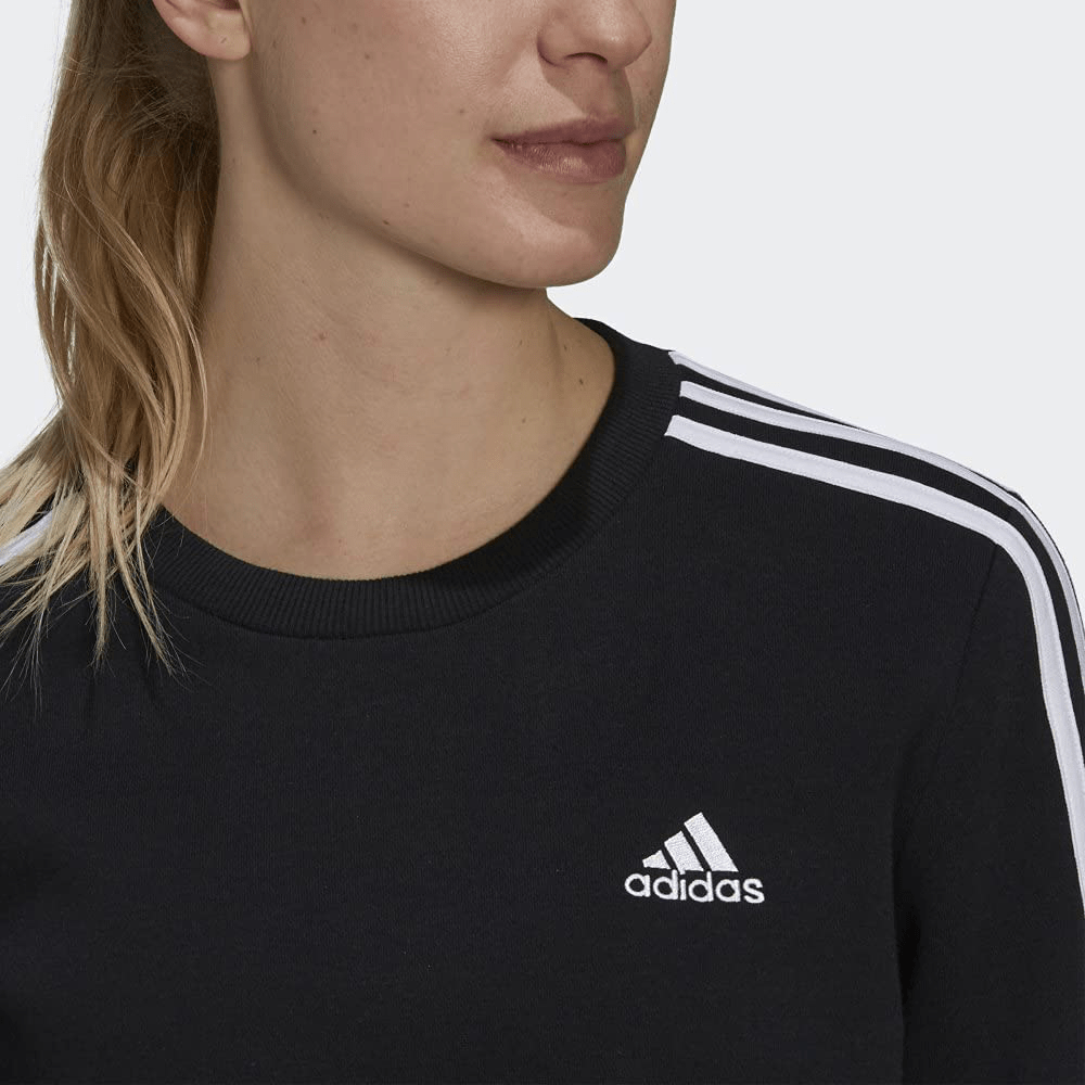 Adidas Women'S Essentials 3-Stripes Fleece Sweatshirt Apparel & Accessories > Clothing > Activewear Kylie Max   