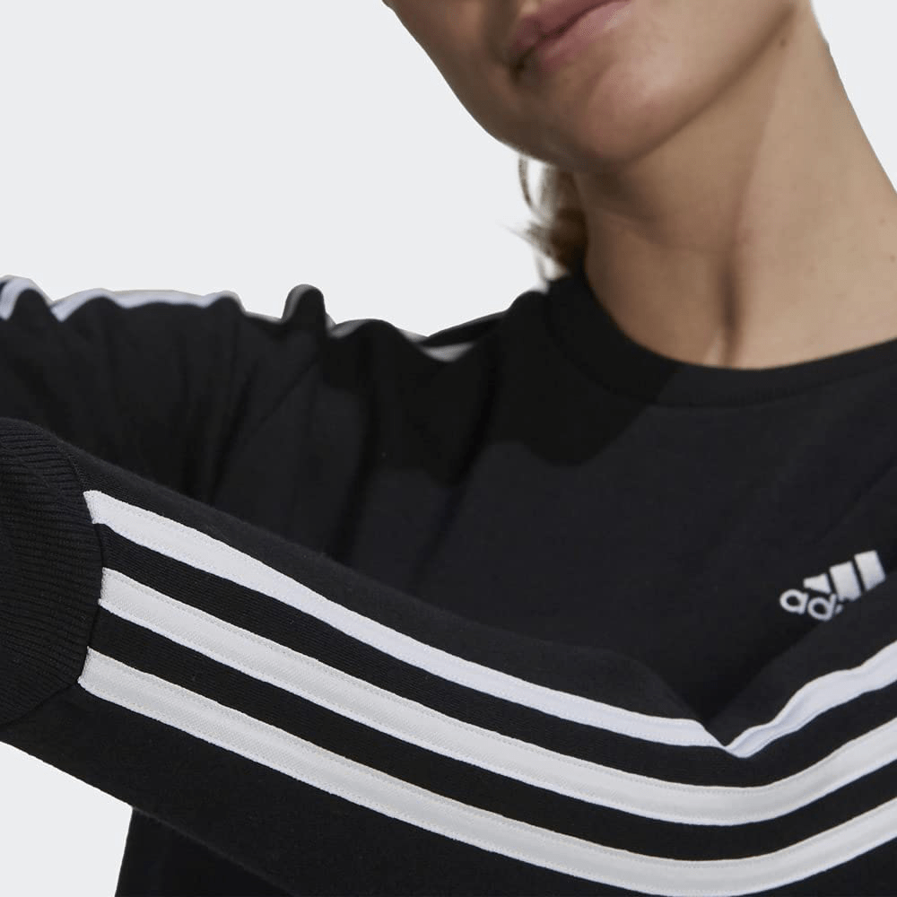 Adidas Women'S Essentials 3-Stripes Fleece Sweatshirt Apparel & Accessories > Clothing > Activewear Kylie Max   