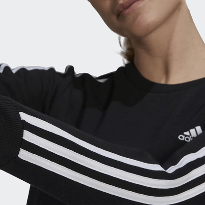 Adidas Women'S Essentials 3-Stripes Fleece Sweatshirt Apparel & Accessories > Clothing > Activewear Kylie Max   