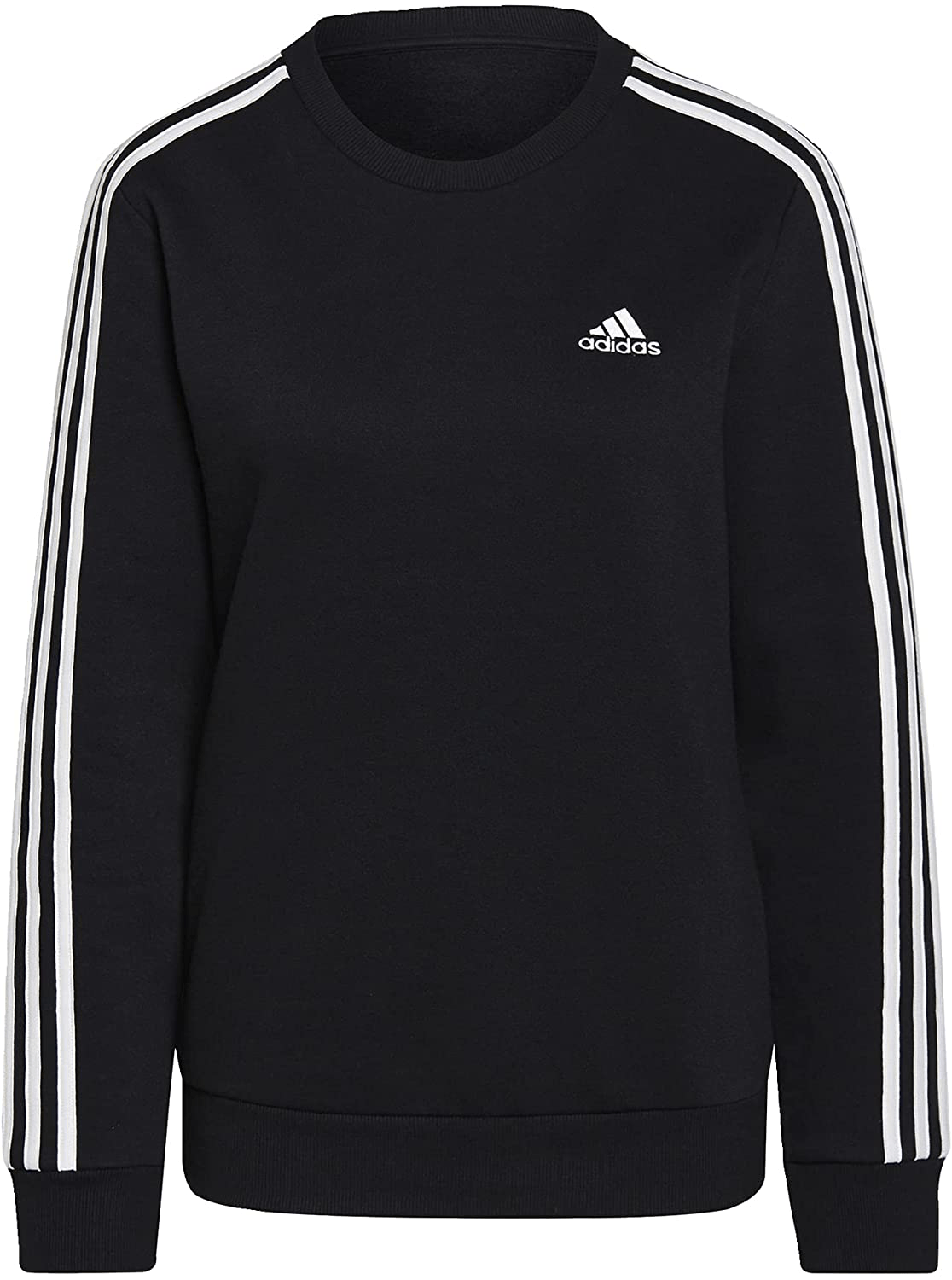 Adidas Women'S Essentials 3-Stripes Fleece Sweatshirt Apparel & Accessories > Clothing > Activewear Kylie Max   