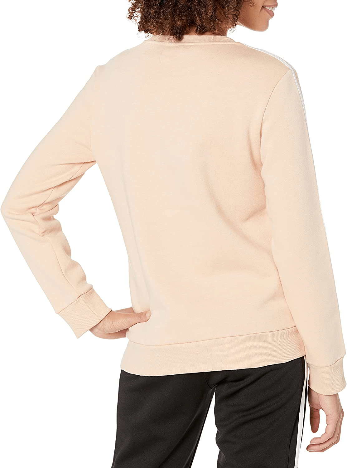 Adidas Women'S Essentials 3-Stripes Fleece Sweatshirt Apparel & Accessories > Clothing > Activewear Kylie Max   