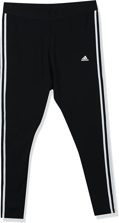 adidas Women's Loungewear Essentials 3-Stripes Leggings Apparel & Accessories > Clothing > Activewear adidas Black/White Medium 