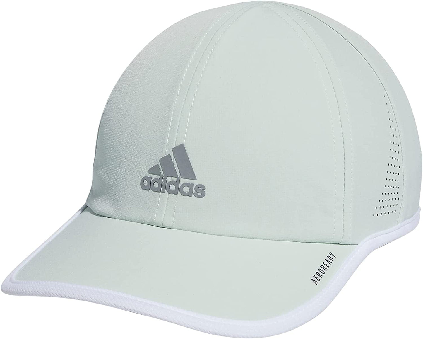 Adidas Women'S Superlite Relaxed Fit Performance Hat Apparel & Accessories > Clothing Accessories > Hats adidas Linen Green/White/Silver Reflective One Size 