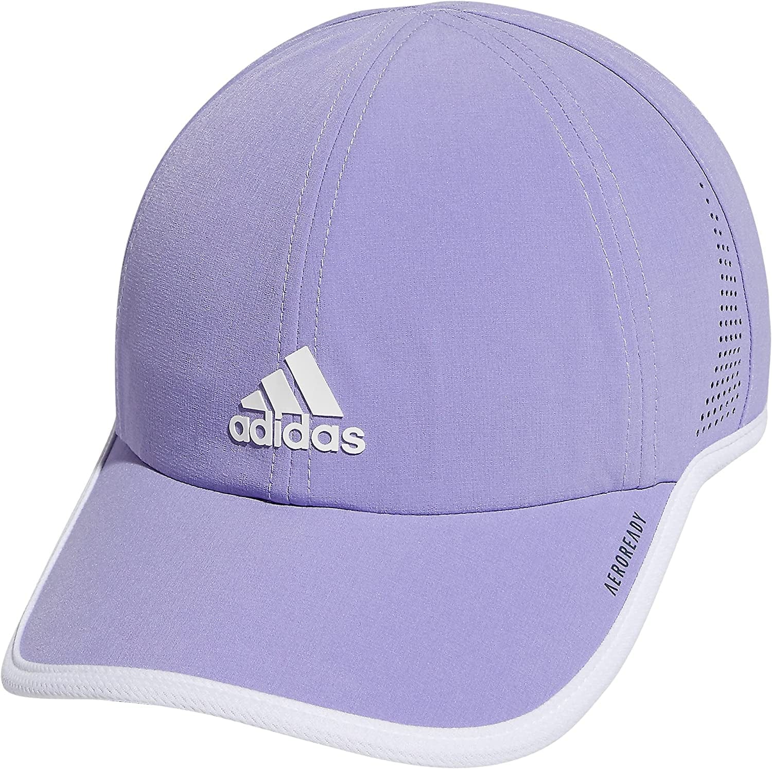 Adidas Women'S Superlite Relaxed Fit Performance Hat Apparel & Accessories > Clothing Accessories > Hats adidas Light Purple/White One Size 