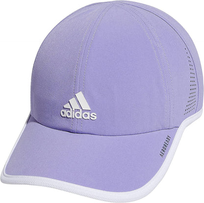 Adidas Women'S Superlite Relaxed Fit Performance Hat Apparel & Accessories > Clothing Accessories > Hats adidas Light Purple/White One Size 