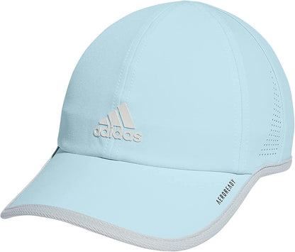 Adidas Women'S Superlite Relaxed Fit Performance Hat Apparel & Accessories > Clothing Accessories > Hats adidas Almost Blue/Clear Grey/White One Size 