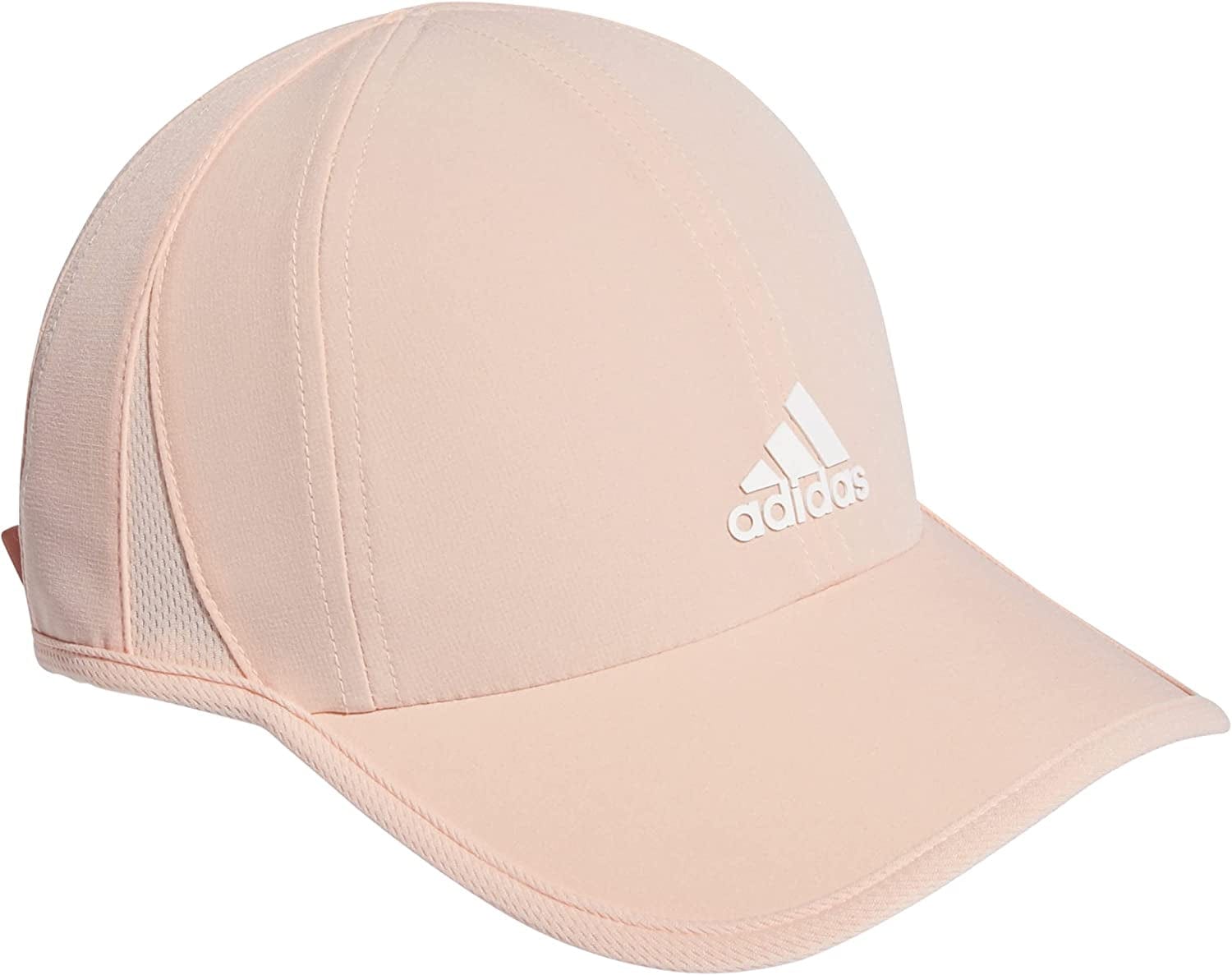 Adidas Women'S Superlite Relaxed Fit Performance Hat Older Model Apparel & Accessories > Clothing Accessories > Hats adidas Haze Coral Pink/White One Size 