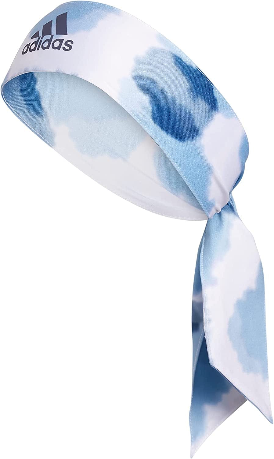 Adidas Womens Alphaskin Tie Headband Apparel & Accessories > Clothing Accessories > Bandanas & Headties adidas Altered Blue-clear Blue Color Wash/Shadow Navy One Size 