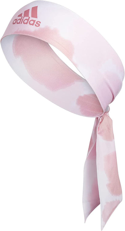 Adidas Womens Alphaskin Tie Headband Apparel & Accessories > Clothing Accessories > Bandanas & Headties adidas Wonder Mauve-clear Pink Color Wash/Trace Maroon Purple One Size 