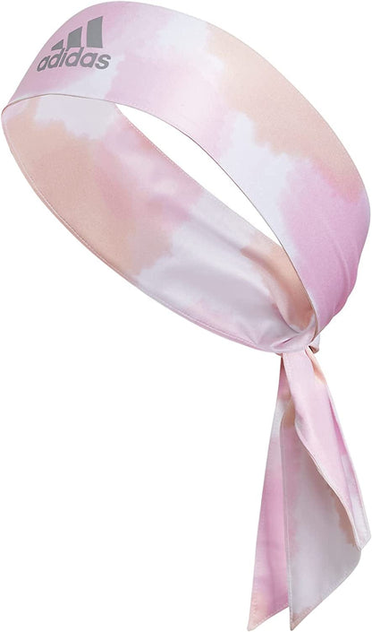 Adidas Womens Alphaskin Tie Headband Apparel & Accessories > Clothing Accessories > Bandanas & Headties adidas Frost Pink-vapour Pink Color Wash/Grey One Size 