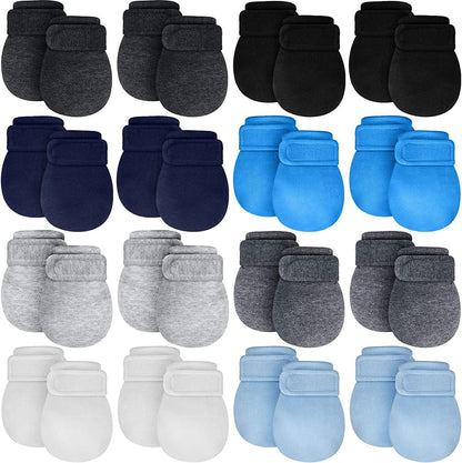 Adjustable Baby Mittens No Scratch Newborn Cotton Breathable Gloves Warm Baby Mitts for Boys Kids Apparel & Accessories > Clothing Accessories > Gloves & Mittens Newcotte Classic Color 16 