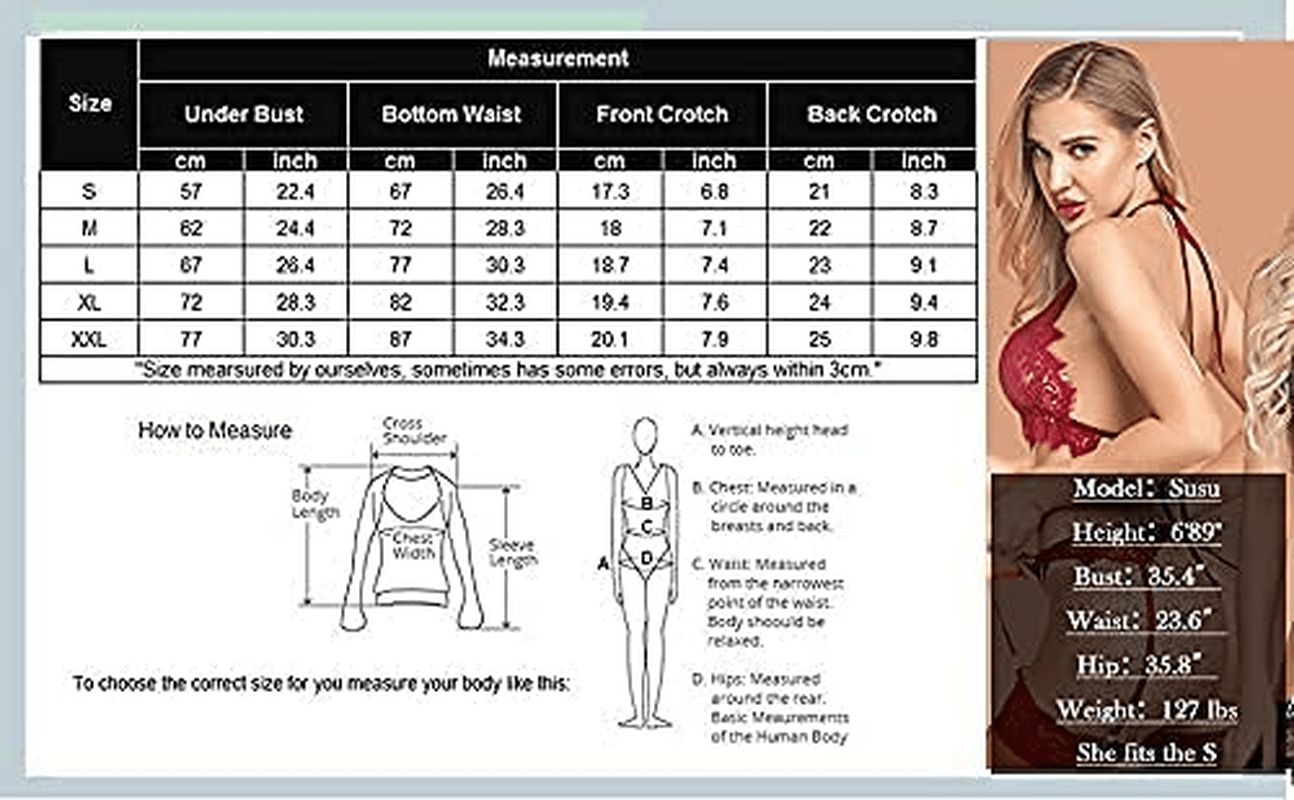 ADOME Lingerie for Women Garter Belt Lingerie Set Sexy Bra and Panty Nightwear Outfit Apparel & Accessories > Clothing > Underwear & Socks > Lingerie ADOME   