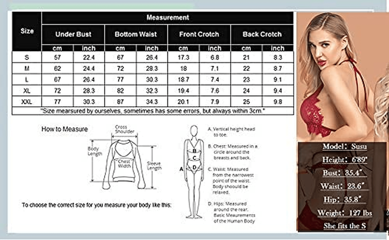 ADOME Lingerie for Women Garter Belt Lingerie Set Sexy Bra and Panty Nightwear Outfit Apparel & Accessories > Clothing > Underwear & Socks > Lingerie ADOME   