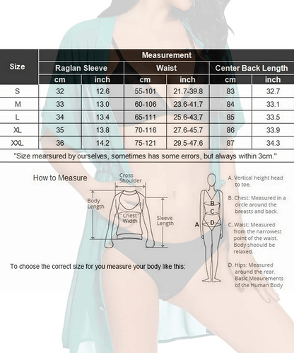 ADOME Swimsuit Cover Ups for Women Chiffon Kimono Bikini Coverup Swimwear Beachwear Apparel & Accessories > Clothing > Swimwear Kylie Max   