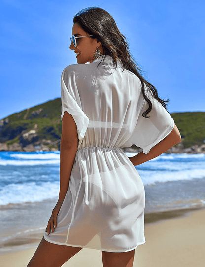 ADOME Swimsuit Cover Ups for Women Chiffon Kimono Bikini Coverup Swimwear Beachwear Apparel & Accessories > Clothing > Swimwear Kylie Max   