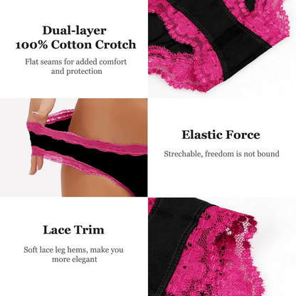 ADOVAKKER Women'S Underwear Low Rise Lady Micro Smooth Breathable Briefs Hipster Panties Multipack Apparel & Accessories > Clothing > Underwear & Socks > Underwear ADOVAKKER   