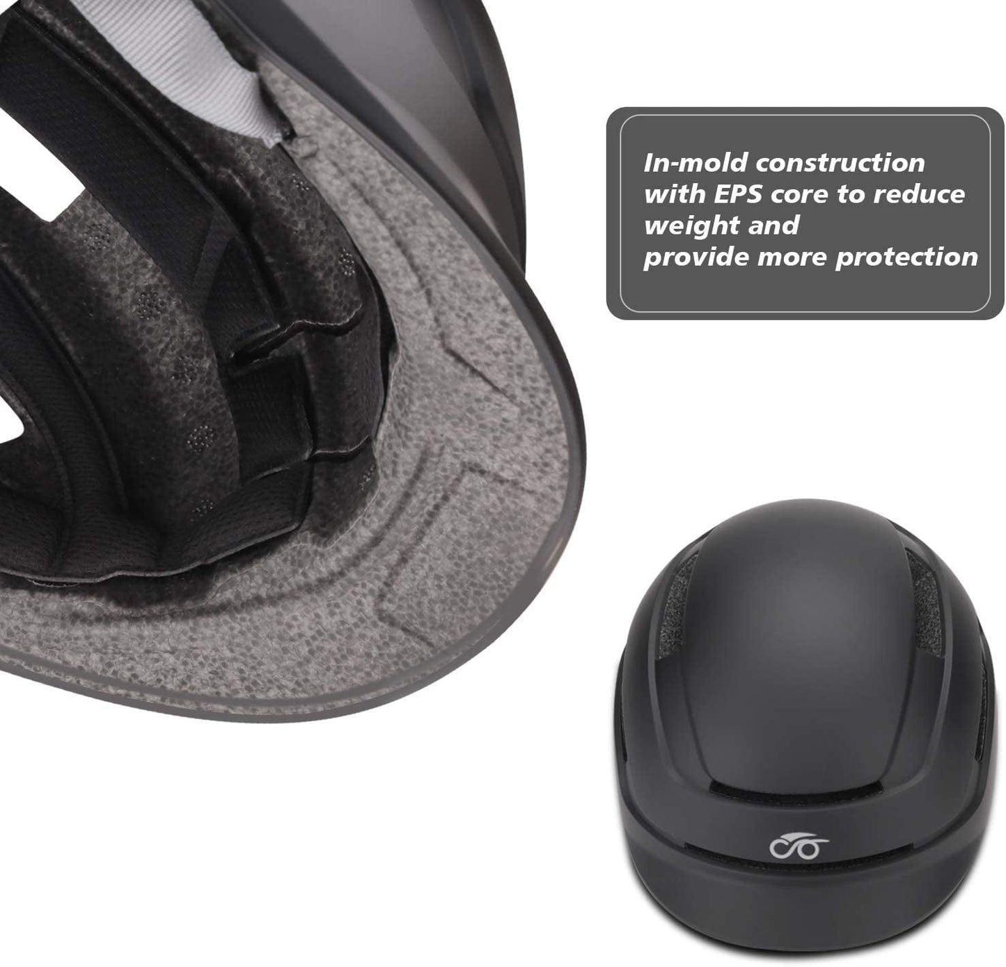 Adult Urban Bike Helmet - Adjustable Fit System & Integrated Taillight for Men Women
