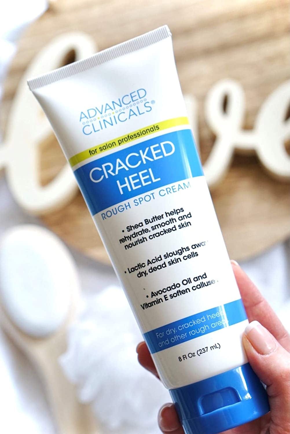 Advanced Clinicals Cracked Heel Foot Cream Moisturizer Lotion W/ Shea Butter, Skin Care Moisturizing Cream Helps Heal Dry Cracked Heels, Rough Spots, Calluses, & Dry Skin on Feet, Large 8 Fl Oz Health & Beauty > Personal Care > Foot Care Advanced Clinicals   