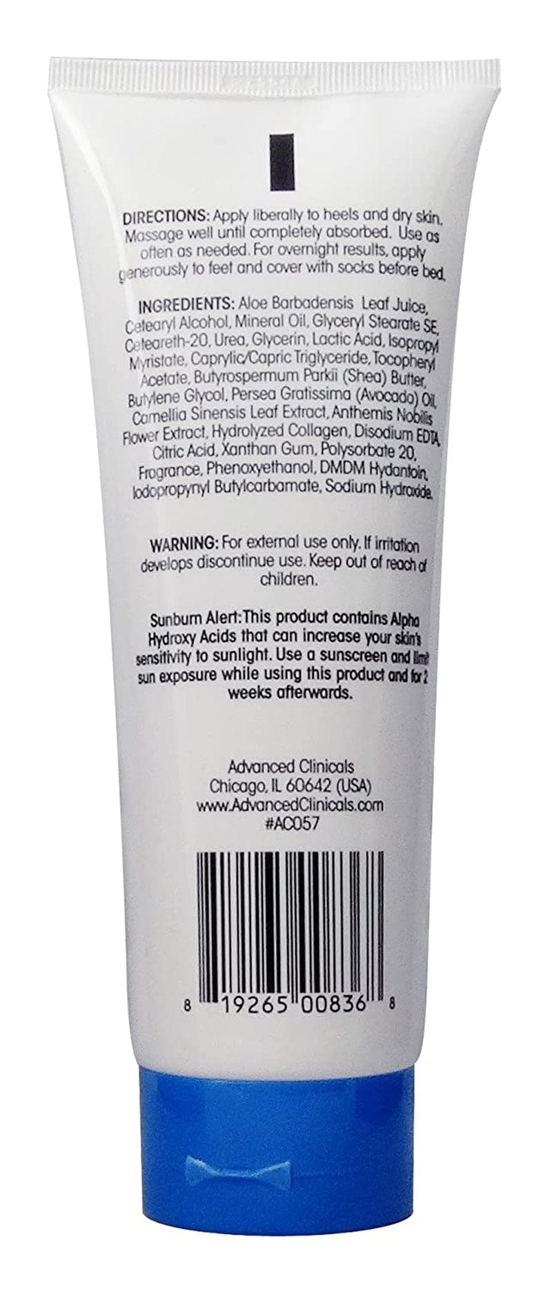Advanced Clinicals Cracked Heel Foot Cream Moisturizer Lotion W/ Shea Butter, Skin Care Moisturizing Cream Helps Heal Dry Cracked Heels, Rough Spots, Calluses, & Dry Skin on Feet, Large 8 Fl Oz Health & Beauty > Personal Care > Foot Care Advanced Clinicals   