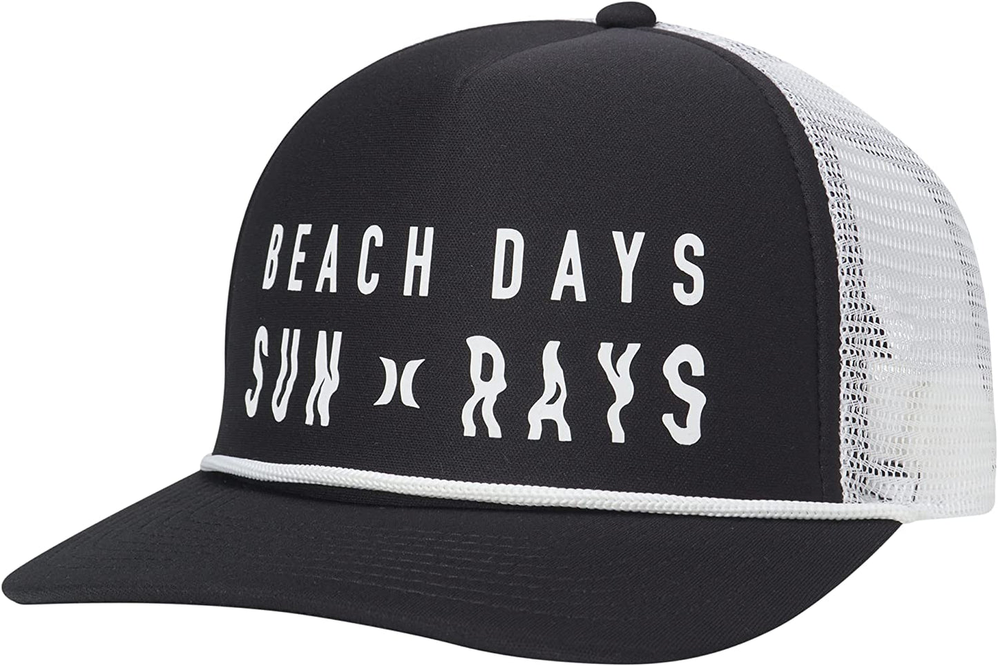 Hurley Women'S Baseball Cap - Horizon Curved Brim Snap-Back Foam Trucker Hat Apparel & Accessories > Clothing Accessories > Hats Hurley Black One Size 