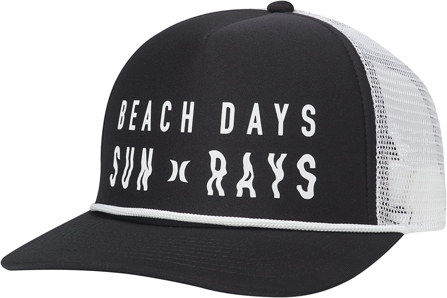 Hurley Women'S Baseball Cap - Horizon Curved Brim Snap-Back Foam Trucker Hat Apparel & Accessories > Clothing Accessories > Hats Hurley Black One Size 