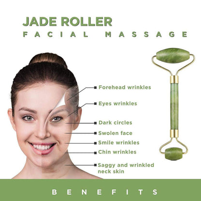 Jade Roller for Face Massager MUZHI Green Neck Massager Tool Jade Stone Face Roller, Eye Treatment Roller Reduce Wrinkles anti Aging Natural Skin Gym Crystal Beauty Jade Facial Roller Dark Green… Health & Beauty > Personal Care > Cosmetics > Cosmetic Tools > Skin Care Tools MUZHI   