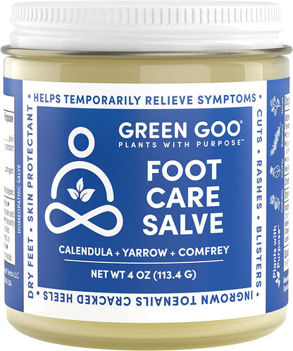 Green Goo Natural Skin Care Salve, Foot Care, 1.82 Ounce Large Tin Health & Beauty > Personal Care > Foot Care Green Goo 4 Ounce (Pack of 1)  