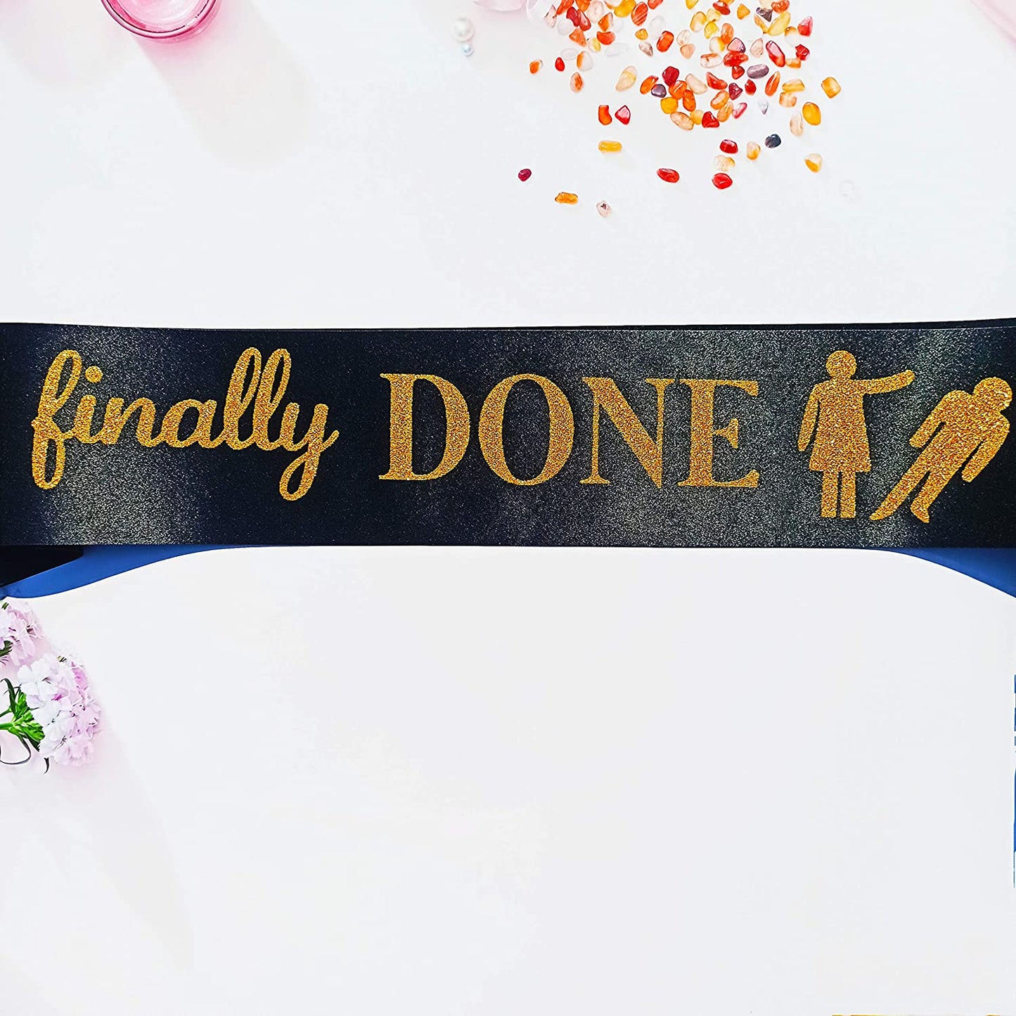 Finally Done Divorce Sash, Divorce Party Decorations for Just Divorced, Finally Divorced, Newly Unwed, Single AF Women, Funny Divorce, Break up Gift for Her Apparel & Accessories > Clothing Accessories > Sashes Magnusson's Garden   